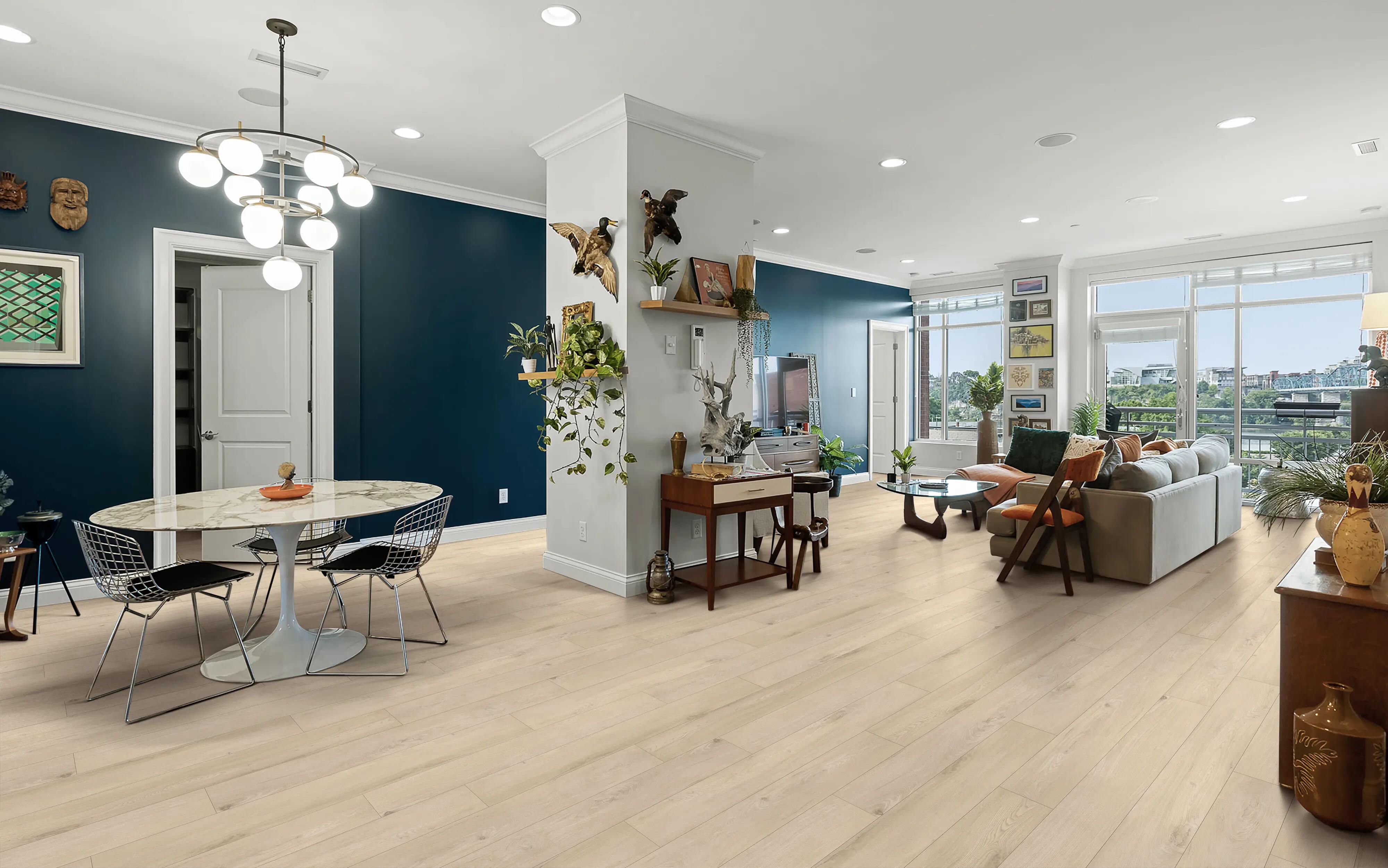 Open condo with city views