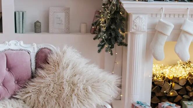 Editorial images, Modern holiday living room, Elegant Christmas tablescape, Minimalist holiday tree in a contemporary home