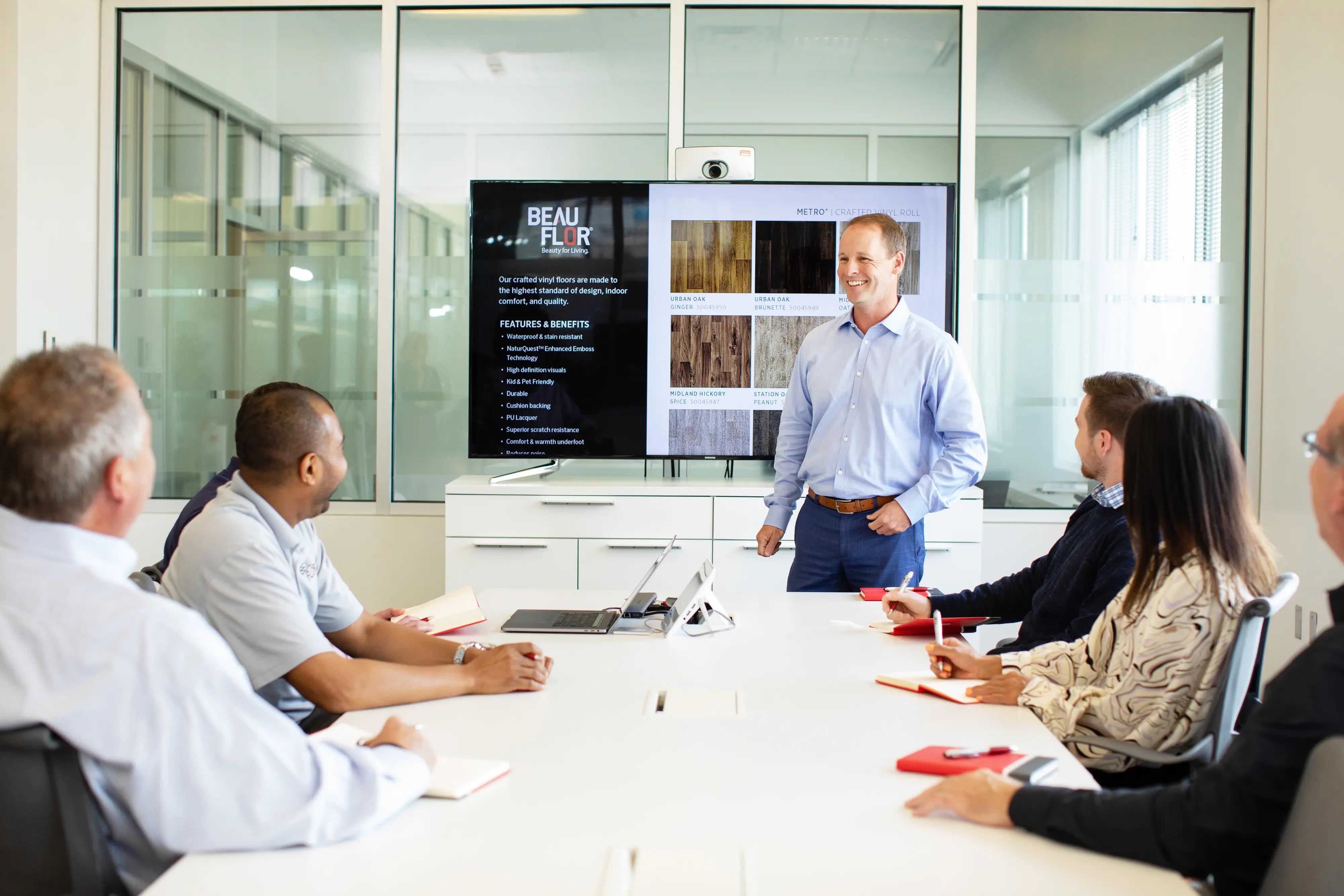 Man giving a presentation