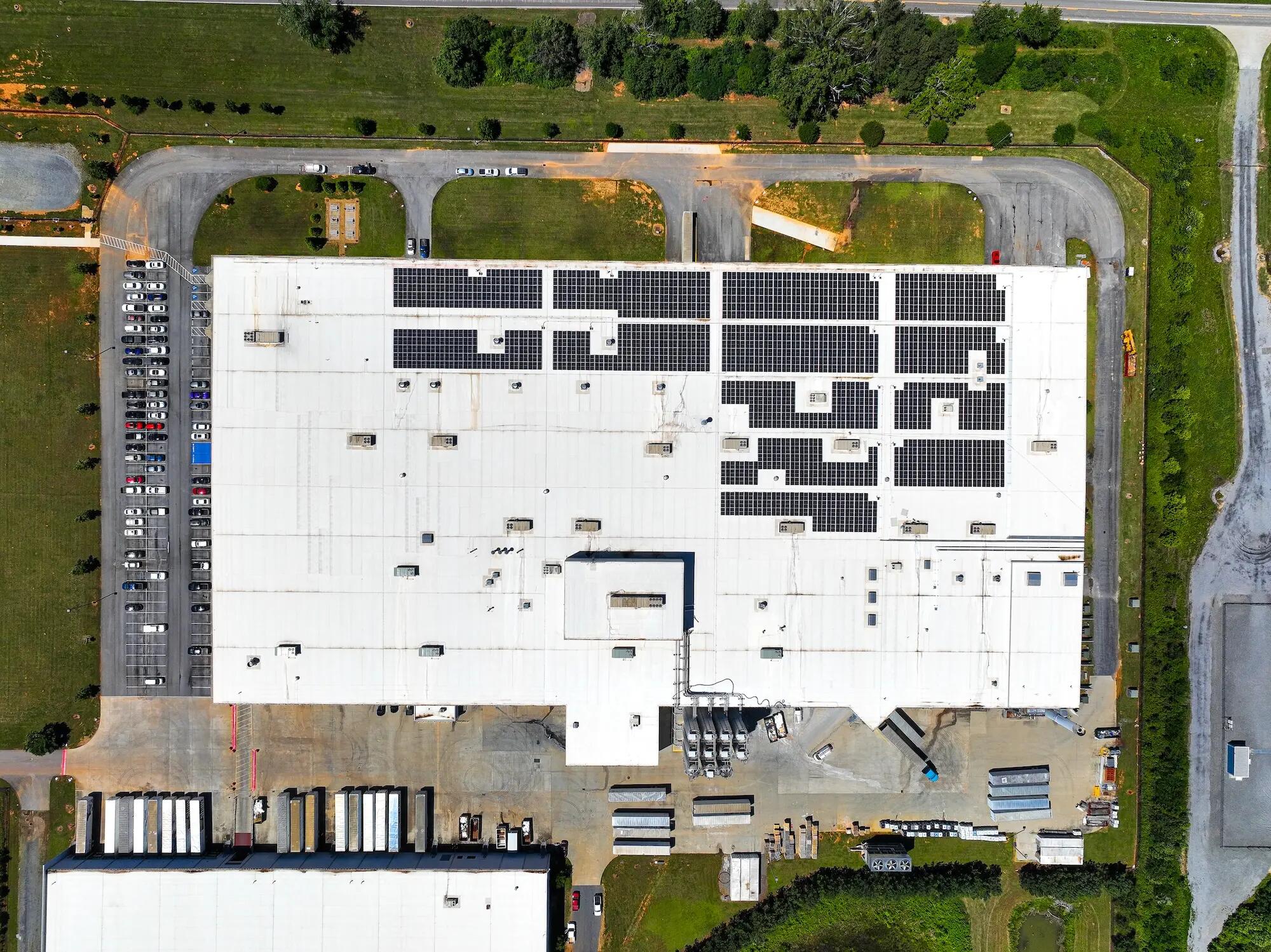 Aerial view on Beauflor USA plant