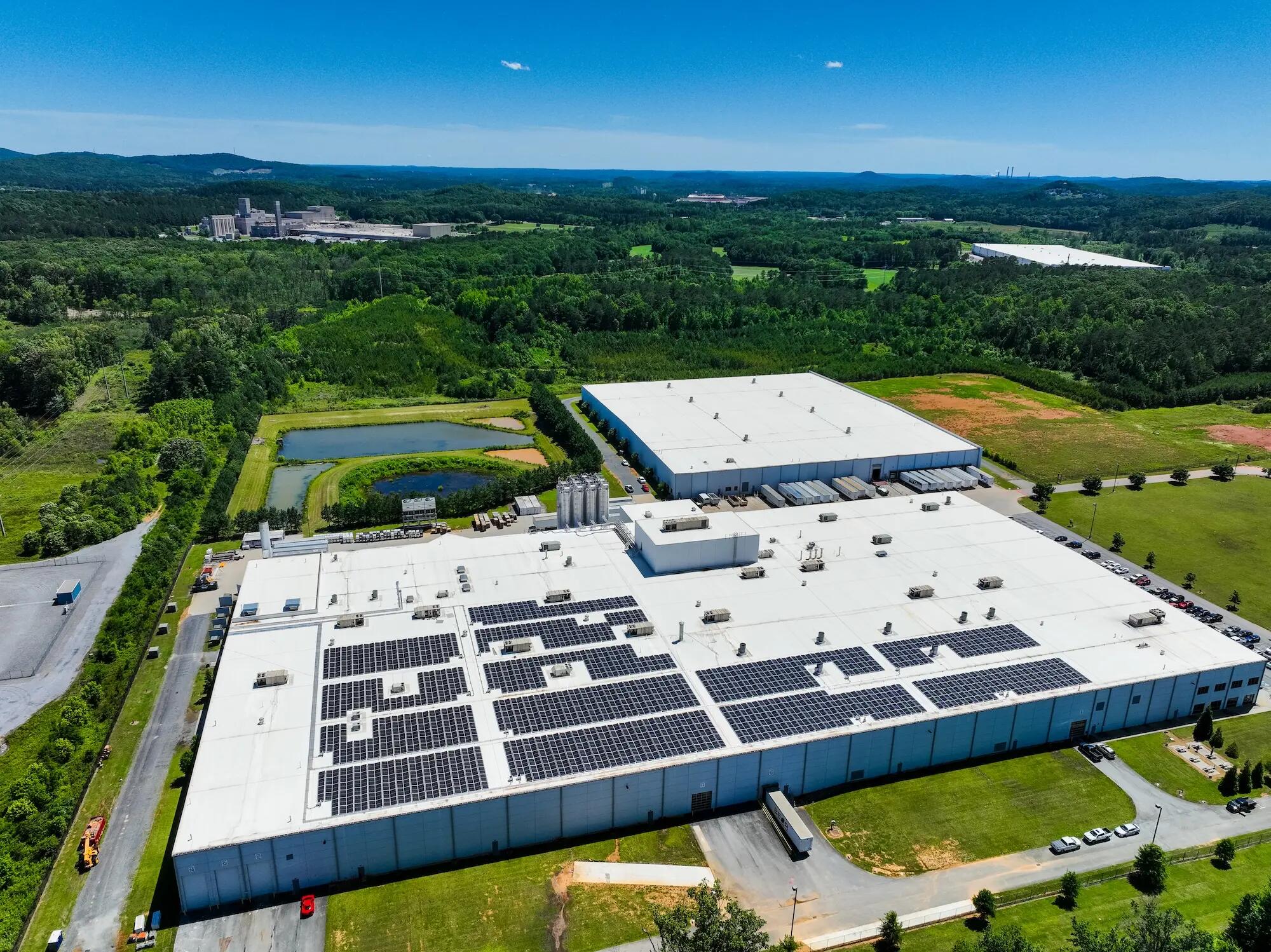 Aerial view on Beauflor USA plant